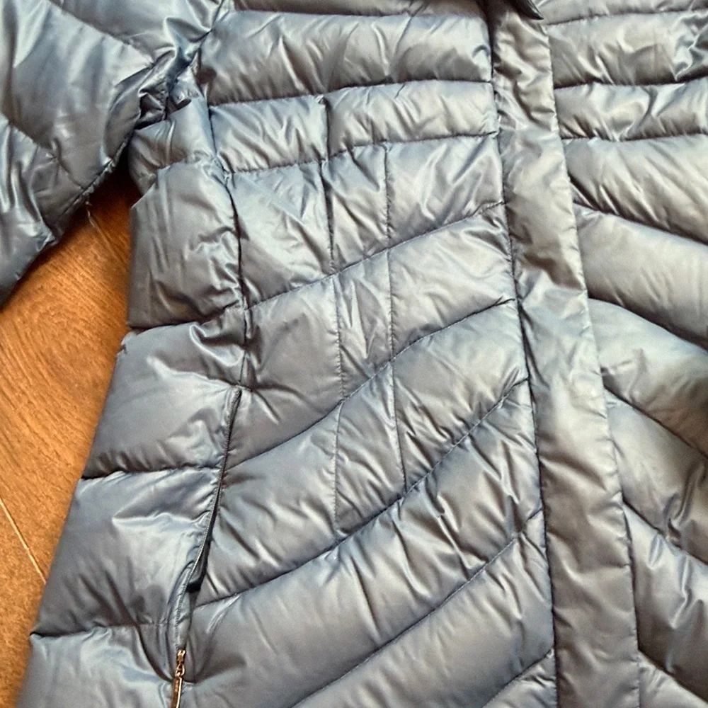 Lands End Puffer Jacket Women’s Size (6-8) Blue C5-077